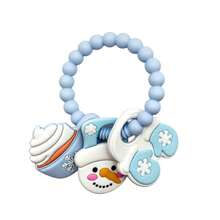 圣诞节婴儿硅胶出牙玩具圣诞树圣诞熊鹿牙胶婴儿软牙胶圣诞驯鹿牙胶玩具幼儿出牙咀嚼玩具圣诞礼物男婴女婴 - 彩色 - 查看 12