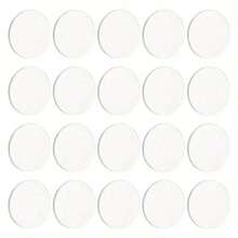 100pcs 1-Inch Clear Acrylic Round Bases - Smooth Edged, For Christmas Tree Toppers, Keychains, Holiday Crafts - DIY Handmade, Top Decoration Design, Transparent Acrylic Material, Handmade Gift Making, Miniature Display Stand, Modern Clear Circular Discs - Multicolor - View 12