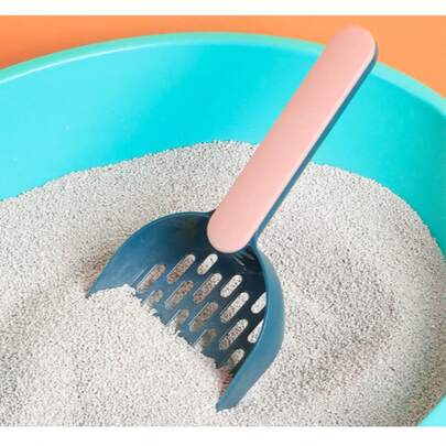 Plastic Cat Litter Scoop With Base, Self-Cleaning Cat Litter Box Scoop, Small Cat Toilet Cleaning Tool, Cat Supplies