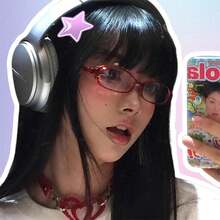 Women's Fashion Small Office - Siren Fake Glasses With Transparent Lenses - 紫色框架 - 查看 10