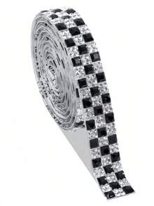 4/1Piece Self-Adhesive Sparkling Diamond Ribbon Set, 4/2 Yards Total - Crystal Embellishments For Diy Crafts, Clothing, Phone & Party Accessories