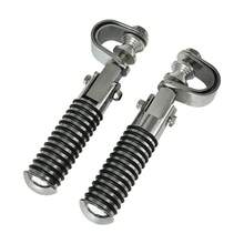 قاعدة قدم الدراجة النارية من سبيكة الألومنيوم المصنعة بتقنية CNC، قابلة للتعديل والطي، مانعة للانزلاق، تصميم إرجونومي، عالمية من 28 مم إلى 32 مم، مناسبة لدراجات هارلي وسوزوكي