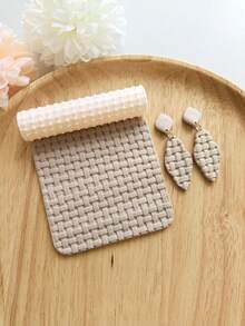 Polymer Clay Texture Rolling Pin, Floral Embossing Polymer Clay Texture Rolling Pin | Embossing Pottery Texture Rolling Pin For Jewelry Making, Similar To Polymer Clay Texture Sheets, Can Be Used With Polymer Clay Cutters, Ideal For DIY Crafts, Art Design And Jewelry Making - Polymer Clay Texture Roller - View 7