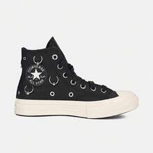 Converse 男女通用 Chuck Taylor 70S SEASONAL 高帮帆布鞋 A14451C - 黑色 - 查看 2
