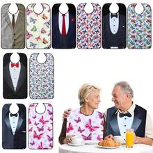 1pc/2pcs Fashionable Butterfly Pattern Apron, Multiple Designs, Clothing Protector, Foldable Bottom Pocket, Crumb Catcher, Dual Layer, Suitable For Adults, Elderly, And Caregiving - Multicolor - View 9