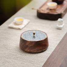 1pc Walnut Wood Pump Bottle, Luxury Hotel Shower Gel, Shampoo, Lotion, Hand Wash Dispenser