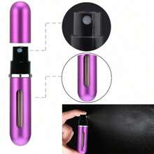 1pcs 0.41 Oz Reusable Mini Perfume Spray Bottle, Portable Refillable Cosmetic Travel Dispenser - 金色 - 查看 8