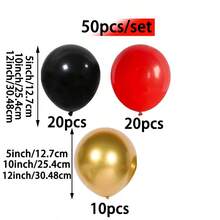 20/50PCS Red, Black And Gold Latex Balloon Set, 5/10/12 Inch Balloon Garland Kit For Wedding, Birthday, Bachelorette Party, Anniversary, Gender Reveal, Christmas Party, Balloon Arch Decorations, Photo Backdrop, DIY Party Decor - Black, Gold and Red Suit - View 16