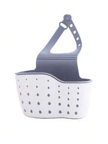 3pcs Sink Hanging Drain Basket Set, Includes Silicone Storage Box, Adjustable Shoulder Strap Drainer Rack, Sponge Holder, Faucet Hanging Basket, Kitchen Storage Bag, Suitable For Storing Sponges And Rags In The Kitchen