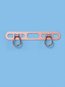 2pcs Metal Ultra-Thin Anti-Lost Backplate, Stainless Steel Clip-On Phone Lanyard Clip, Double Buckle Pad (2 Styles Of Pads Randomly Sent, See Details) - Multicolor - View 17