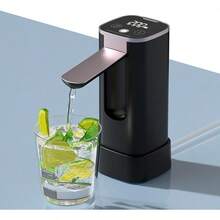 OCCULO Dispensador de Agua Eléctrico, Dispensador de Agua Automatico, 3 Niveles de Salida de Agua, Pantalla TáCtil Inteligente, Doble Uso como Mesa y Cubo, Blanco - Negro - Ver 13
