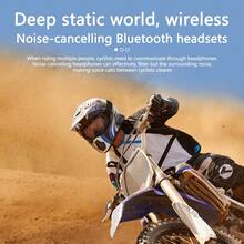 JYD-C63 Motorcycle Helmet Headset 1000mAh Bluetooth 5.4 Voice Control Waterproof Motorcycle Wireless Hands-On Talking Headset For Cycling Earphone