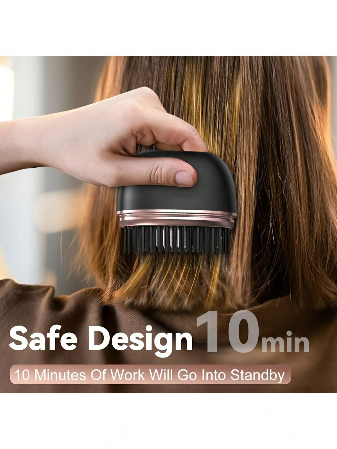 مشط تسريح شعر لا سلكي مع غرة، مشط تسريح صغير وقابل...