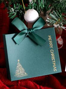 5pcs Elegant Merry Christmas Mini Gift Boxes Festive Favor Bags In Green And Red With Satin Ribbons, Perfect For Treats, Chocolates, And Small Gifts! Ideal For Holiday Parties, Christmas Celebrations, And Gift Exchanges.,Paper Box,Black Wrapping Paper,Gift Baskets;Christmas Candy Box,Gift Packaging,Gifts For Christmas;Valentines Gifts,Xmas Eve Box Gifts,Gift Christmas,Birthday,Bride,Wedding