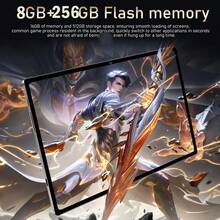 W&O 2025 New 10.1-Inch Tablet PC, Android 15 Operating System, 2-In-1 Tablet With Keyboard, Mouse, Protective Case, Stylus, 256GB ROM + 8GB RAM, Supports 1TB Memory Card Expansion, 5+16MP Camera, Octa-Core Processor, 8000Mah Battery, 1280*800 IPS HD Display, Tab, Wi-Fi 6, Tablet, Tablet, Pad - màu đen - Xem 6