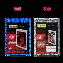 Vorinclex 5pcs 35PT Magnetic Card Holders ,ZAcrylic Clear Card Sleeves Frame ,Transparent Card Collection Sleeves Protector For PTCG/MGT ,One Touch Card Holder For Trading Basketball Sports Cards, Card Top Loader ,Hard Card Sleeve,Display Rack / Showcase/Acrylic Stand/Display Stand