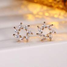 1 Paar koreanischer Stil Mini Hufeisen Ohrstecker, zart und elegant für den täglichen Gebrauch