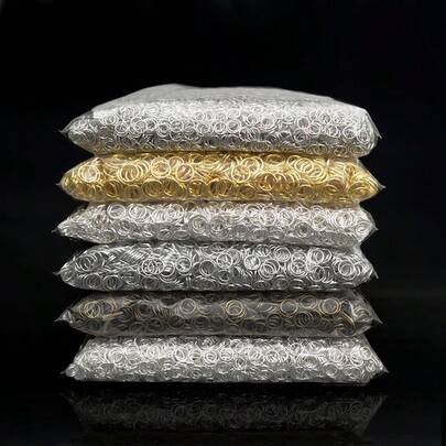 Argolas de metal abertas de 3 mm a 12 mm, anéis abertos, anéis planos de alça única para fabricação de joias faça você mesmo, pulseiras, colares, acessórios para brincos