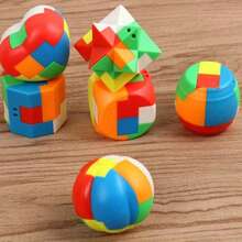 10pcs Magic Ball Cube Puzzle, Fun Brain Teaser Game Challenge, Balance Education Party Favors, Classroom Prizes