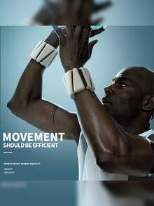 负重腕带力量训练锻炼健身腕带力量三角单色腕带魔术贴硅胶腕带 - 彩色 - 查看 1