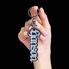 Customized Acrylic Name Keychain, Old English Font, Personalized Letter Keyring, Creative Backpack Pendant, Suitable For Bags, Keys, Suitcases, Ideal Gift For Couples, Friends And Pets, Birthday Present, ,Colorful,Cute,Adorable,Funny,Kawaii,Y2K,Stylish,Unisex,Casual,Custom,Personalized,Unique,Customized,Ideal Gifts For Him,Ideal Gifts For Her,Her,Boyfriend,Girlfriend,Family,Friends - Black and White - View 18