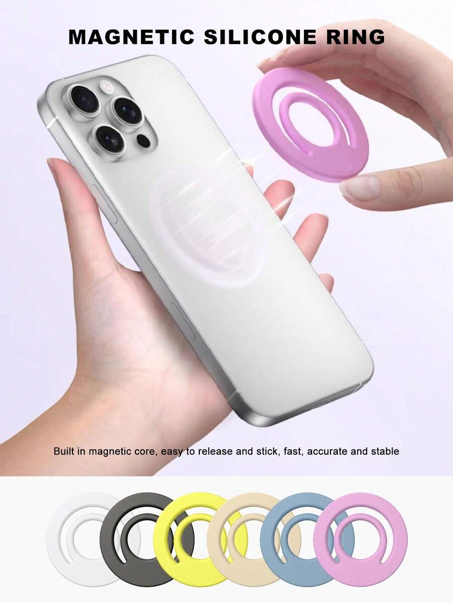 兼容 、Android 手机，生日礼物，家人、朋友手机支架 - 彩色 - 查看 1