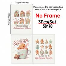 Set da 3 stampe a tema natalizio, stampe natalizie pastello, arte stampabile natalizia carina, stampe per decorazioni natalizie, decorazioni natalizie neutre, poster d'arte su tela per camera da letto, soggiorno, corridoio, decorazione per la casa - Multicolore - Visualizzare 13