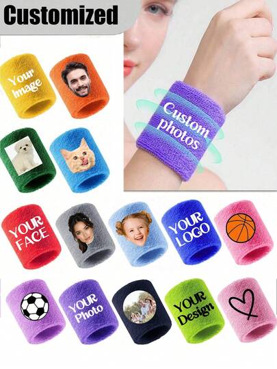 Unisex Customized Sports Sweatband - Moisture Wicking, Suitable For Tennis, Basketball, Running, Yoga, Gym, Workout And Other Sports