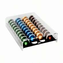 One-Piece Acrylic Coffee Capsule Storage Rack Drawer Coffee Machine Base Display Stand