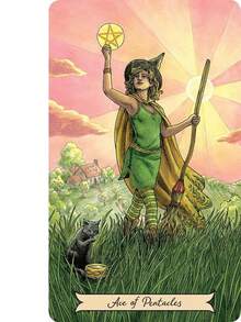 Hochwertige Papier-Materialien Tarotkarten "Everyday Witch", Familienunterhaltungsspielkarten, Spaß Wahrsagespiel Kartendecks für Anfänger Frauen