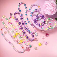 Kids Jewelry For Little Girls Necklace Bracelet With Unicorn Rainbow Star Crown Pendant For Toddler Dress Up Jewelry Princess Gifts For 3 4 5 6 7 8 Years OldEssential Festive Atmosphere For Christmas - 1 - View 2
