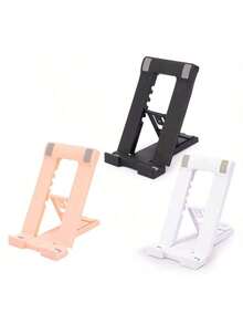 Adjustable 6-Level Mobile Phone/Tablet Stand, Portable Folding Desk Holder, Universal ABS Material, Waterproof, Suitable For All Devices