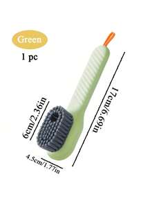 2pcs Automatic Liquid Soap Dispenser Cleaning Brush - Kitchen Laundry Scrub Brush With Soap Dispenser - Multifunction Shoe Brush - Multicolor - View 12