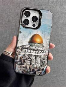 Middle Eastern Themed Printed 2D Pattern Stylish High-End Fashionable Cartoon Cute Popular Style Suitable For Gifts For Colleagues, Friends, Family, Couples, Birthdays, Halloween, Christmas, New Year. Black Matte Soft Case With Full Protection, Dust-Proof And Waterproof, Compatible With IPhone 17/16/15/14/13/12/11/Pro/ProMax