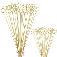 20/40 szt., metalowy druciany uchwyt na karty z miejscami, uchwyt na notatki ze zdjęciami w kształcie serca, złoty klips do uchwytu na karty z kwiatami na wesele, urodziny, tort biurowy, upominek na przyjęcie, kwiat na prysznic