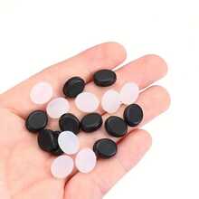 10pcs Transparent Silicone Eyeglass Ear Hooks, Flexible Round Eyeglasses Ear Clips, Secure Fit Anti-Slip Eyewear Accessories, Christmas Eyeglasses Decoration Small Gifts (Assorted)