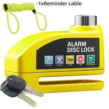 Portable Alarm Motorcycle Disc Brake Lock, Anti-Theft Lock For Outdoor Riding Scooter, Bicycle Alarm Disc Brake Lock, Bicycle Lock, Motorcycle Lock, Equipped With Reminder Rope, Aluminum Alloy Body And Coated Surface For Perfect Anti-Rust - Multicolor - View 12