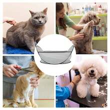 1pc Pet Grooming Apron, Dog & Cat Grooming Tool, Easy To Clean Hair, Suitable For Home And Pet Salon Use - Grey - View 7