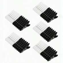 12 piezas Pinzas para la ropa, perchas de plástico, ganchos para tender la ropa, pinzas para toallas, accesorios de almacenamiento para el hogar