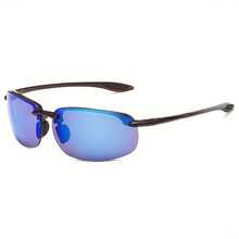Maui Jim Aviator Style TR Fashion Glasses| Suitable For Sports, Fishing, Golf And Driving| Men's Multifunctional Anti-Blue Light Sports Glasses| Durable Outdoor Fashion Glasses| Travel Accessories - Khung nâu + tròng kính xám - Xem 6