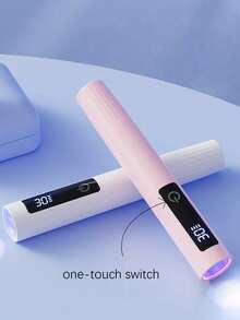 1个UV LED美甲灯，凝胶指甲油烘干机，桌面迷你手持UV美甲灯带美甲灯支架，可穿戴式美甲烘干机，200mAh可充电USB供电桌面迷你手持式美甲烘干机和快速固化凝胶灯，适用于快速干燥凝胶指甲、指甲油、胶水和照片，专业家用沙龙DIY美甲工具，美甲用品。 - 彩色 - 查看 5