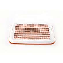 Dog Potty Training Toilet, Plastic Dog Pee Pad Holder With Removable Net, Reusable Dog Potty Trainer Dog Toilet Tray For Small Sized Dogs