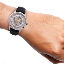 Fossil Hollow Mechanical Stainless Steel Watch Casual Watch For Boyfriend Or Husband ME3041/ME3043/ME3200/ME3210/ME3259