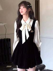 Women Midi Dresses - màu đen - Xem 3