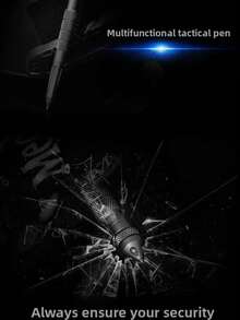 قلم تكتيكي، قلم للدفاع عن النفس للخارج، أداة للهروب من السيارة في حالات الطوارئ، قلم معدني للدفاع عن النفس، لوازم خارجية أخرى