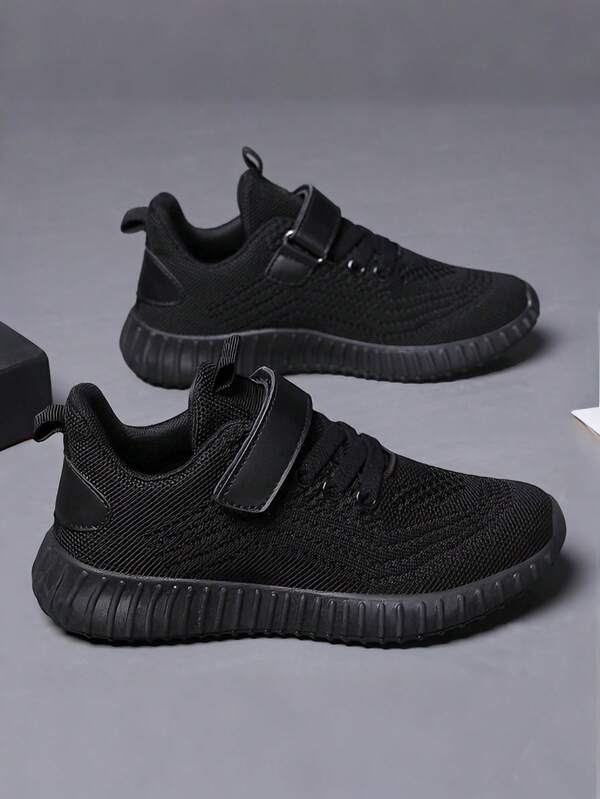 Boys' Breathable Mesh Fabric Shoes, Children's Soft Bottom Sports Shoes, Kids' Travel Shoes, All Season