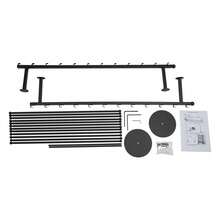 OUKANING 12 Tiers Metal Rack Removable Wrapping Paper Display Rack For Shops - Black - View 1