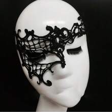 Women's Sexy Half Face Lace Eye Mask, Suitable For Makeup Parties, Role-Playing, Clothing Accessories, Comfortable Wear, Halloween And Christmas Parties, Is The Perfect Gift For Female Friends - Multicolor - View 9