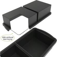 Silicone Freezer Trays With Lid, 1 - Cup Soup Freezer Container Large Cube Molds With Reinforced Steel Ring Top Freezing Soup Sauce Broth Leftovers Oven Dishwasher - Safe2 - Pack - 灰色-2杯 - 查看 3