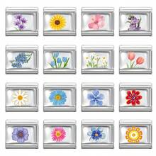 1 chiếc vòng tay mô-đun Ý tự làm phủ nhựa, được trang trí bằng các họa tiết hoa, thích hợp làm quà tặng tiệc cho bạn bè/cặp đôi, dùng cho Giáng sinh, Năm mới, Halloween, Ngày lễ tình nhân, thiết kế quyến rũ, trang sức thép không gỉ, địa phương, thiết thực và thời trang, phong cách Giáng sinh, đồ trang trí Giáng sinh, hướng dẫn trang phục dự tiệc, vật dụng làm quà tặng Giáng sinh, không khí Giáng sinh tại nhà, phong cách thực vật cổ điển, phụ kiện Halloween - M293391 - Xem 6